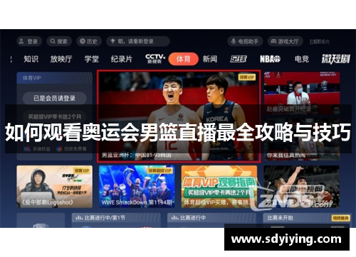 如何观看奥运会男篮直播最全攻略与技巧